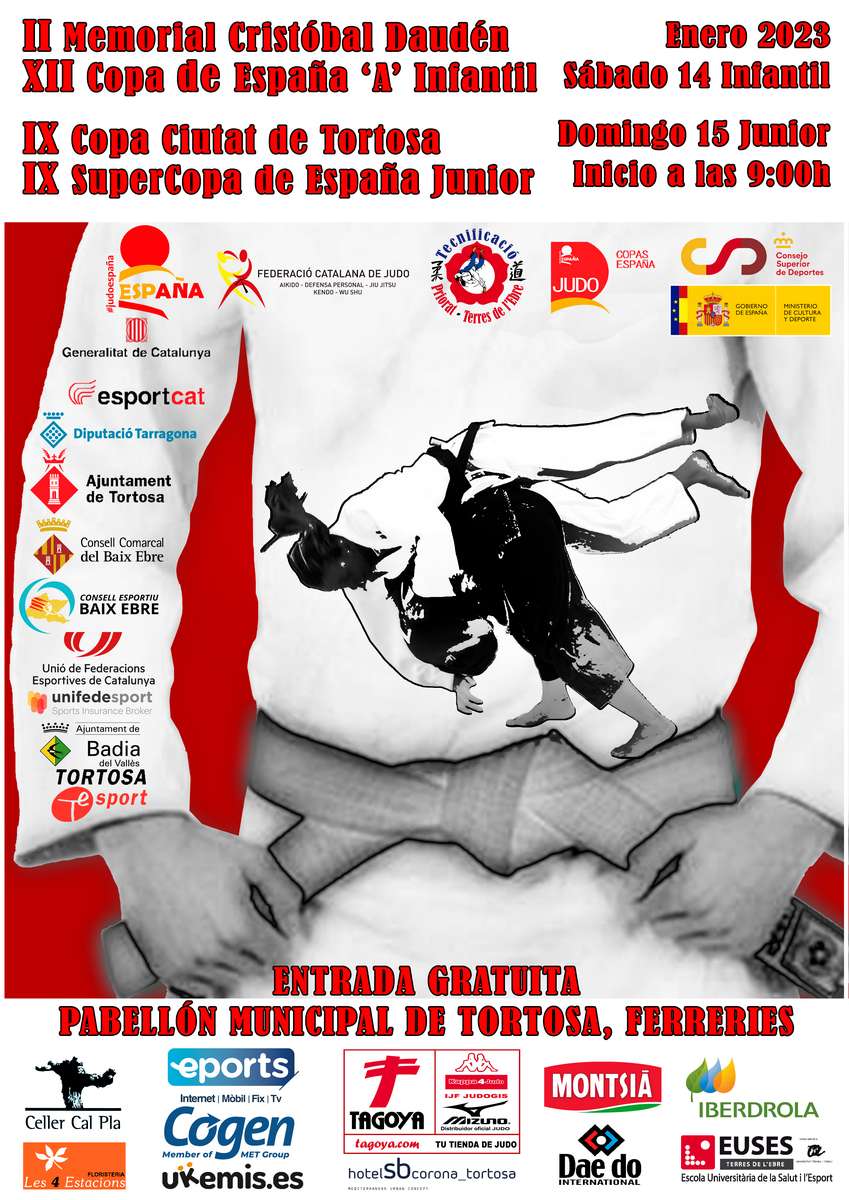 5 MEDALLAS EN LACOPA DE ESPAÑA INFANTIL Y JUNIOR DE TORTOSA 14-01-23. RESULTADOS